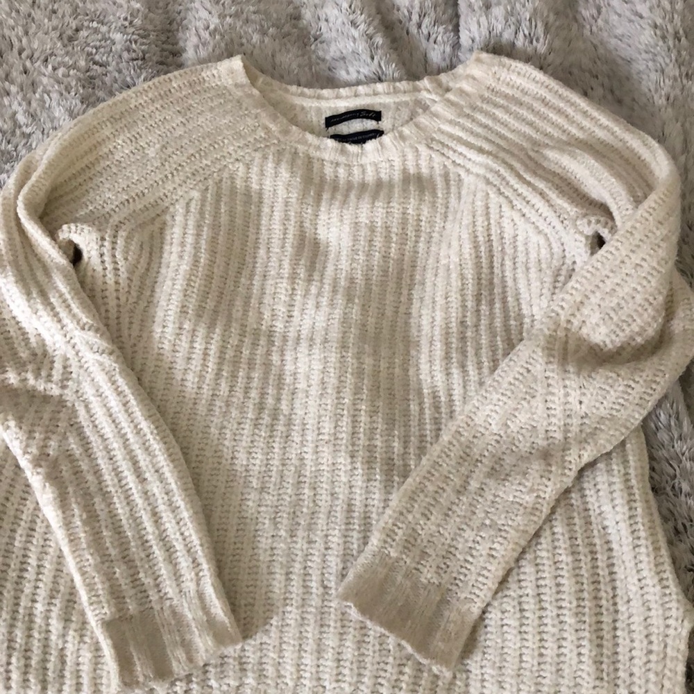 Cream knit sweater